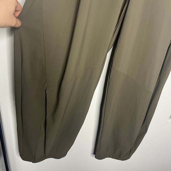 Porto Women's Pants Size 2 Medium Taupe Trumpet High Waist Lagenlook Minimalist - Picture 3 of 9